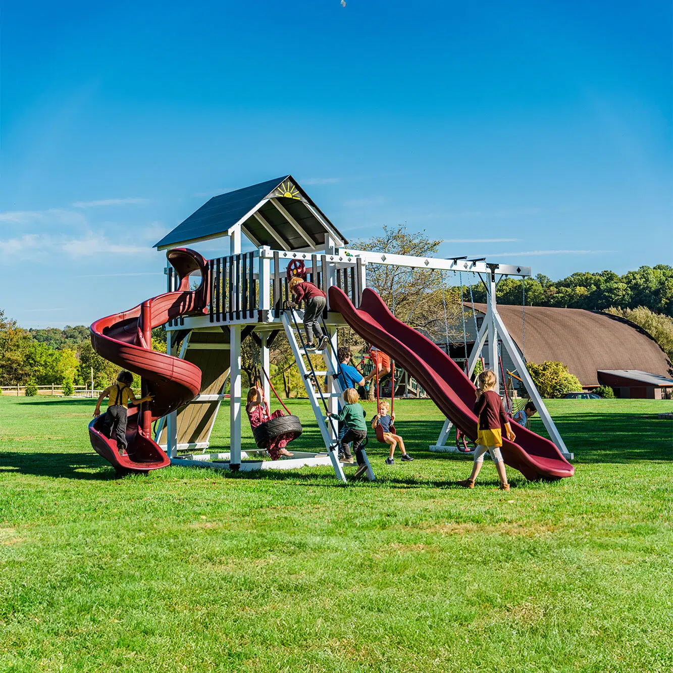 Bright White Vinyl w Red Accessories and Black Accents
