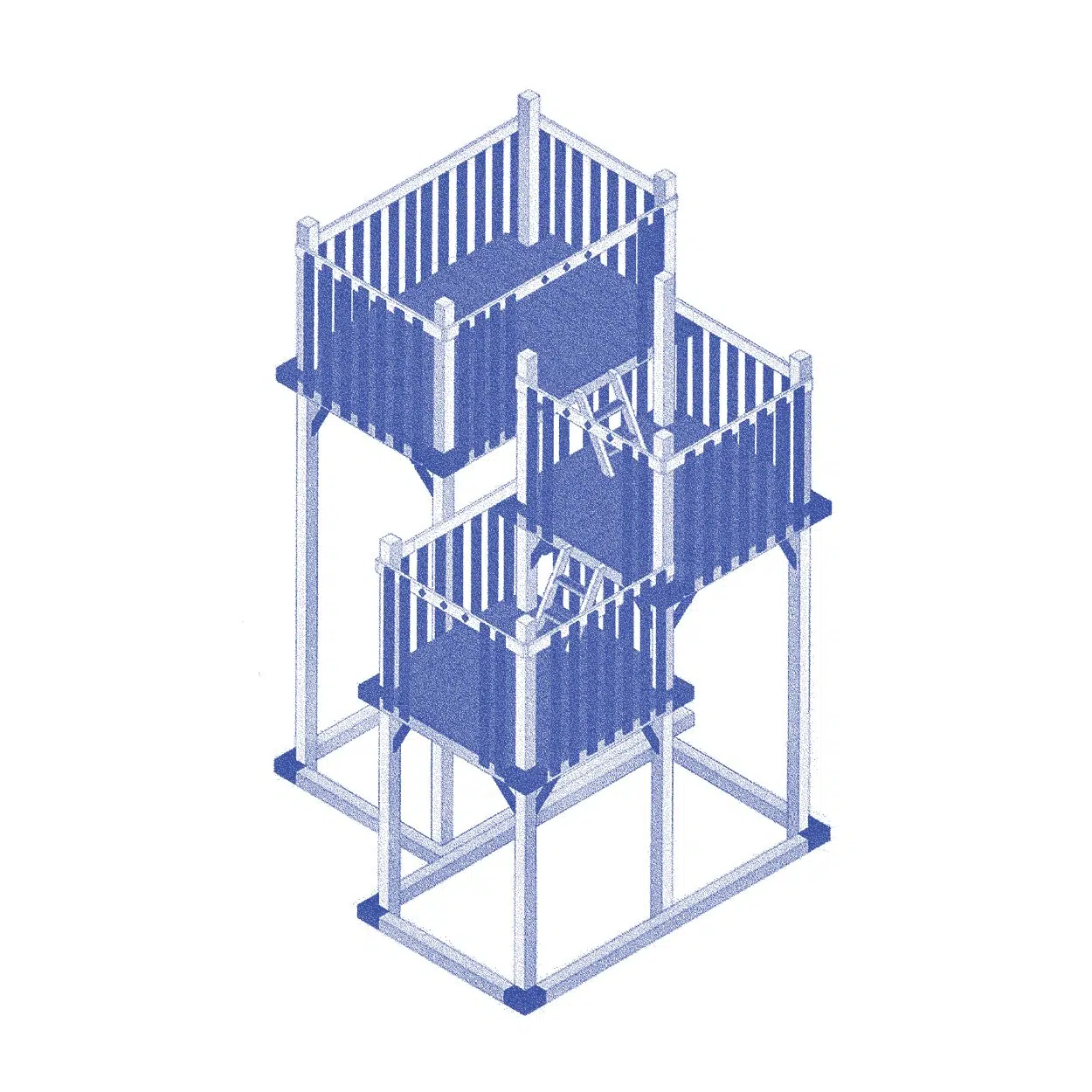 Triple Cascade Swing Set Tower